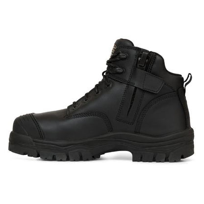 Oliver 130Mm Black Zip Sided Hiker Boot (45640Z)