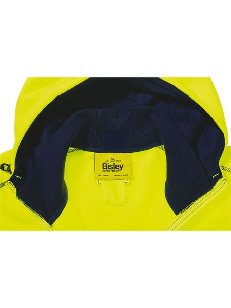 Bisley Hi Vis Zip Front Fleece Hoodie-(BK6819)
