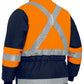 Bisley X taped two tone hi vis freezer jacket (BJ6450T)