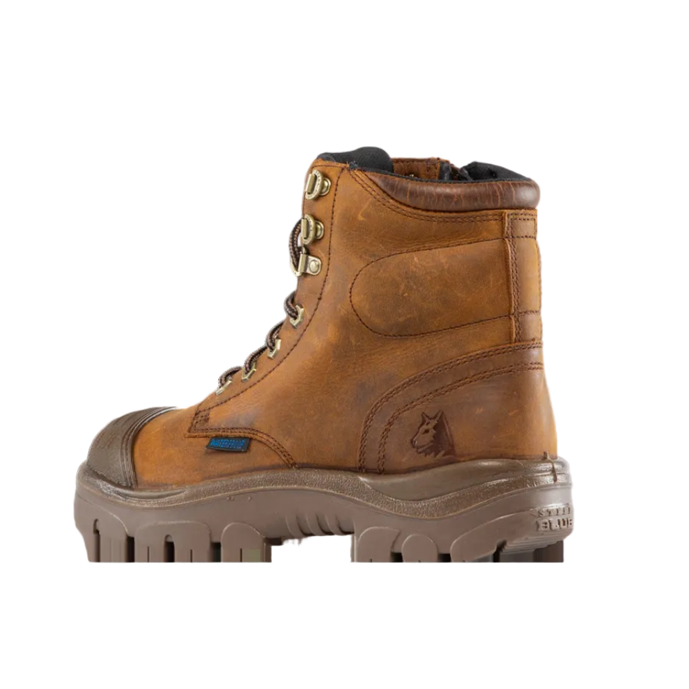 Steel Blue Argyle Zip Scuff Waterproof Boot (312639)