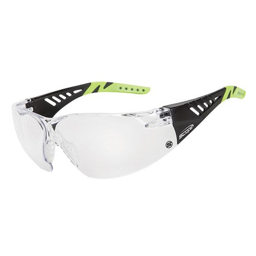 Pro Choice Biosphere Black/Lime Green Temple AF/AS Clear Lens-(500BC)