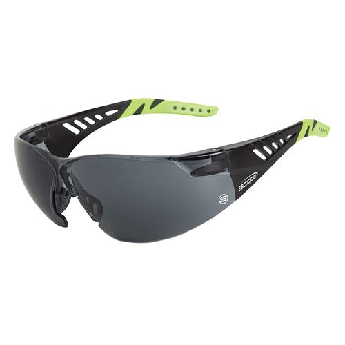 Pro Choice Biosphere Black/Lime Green Temple AF/AS Smoke Lens-(500BS)