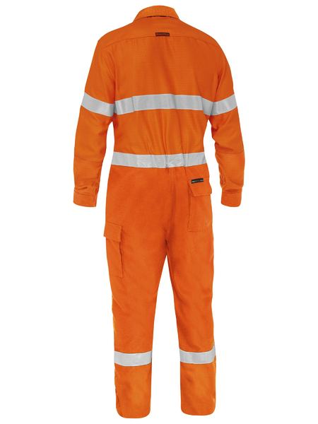 Bisley Apex 185 Taped Hi Vis FR Ripstop Vented Coverall (BC8478T)