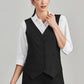Biz Corporates Womens Comfort Wool Stretch Peaked Vest with Knitted Back(54011)