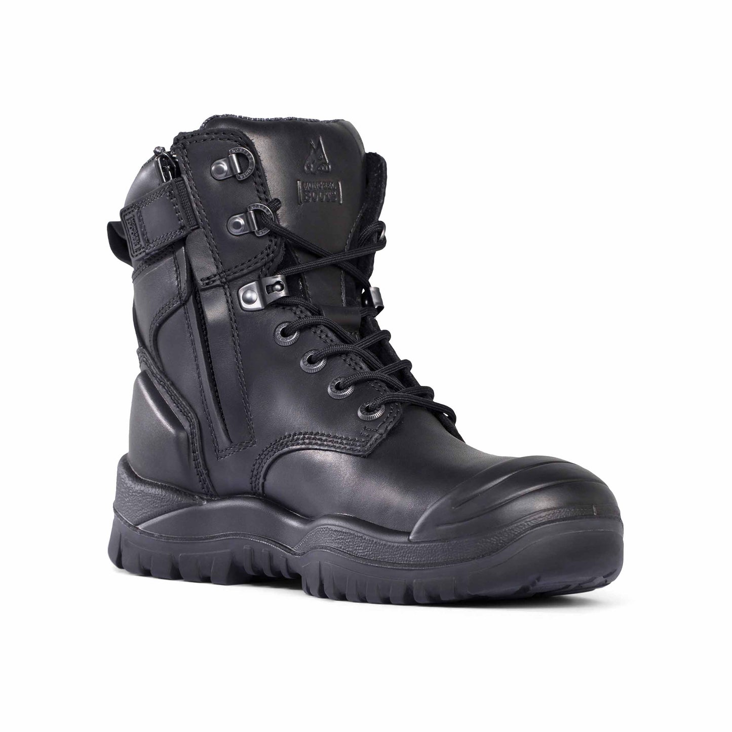 Mongrel Black High Zip Safety Boot Rubber (561020)