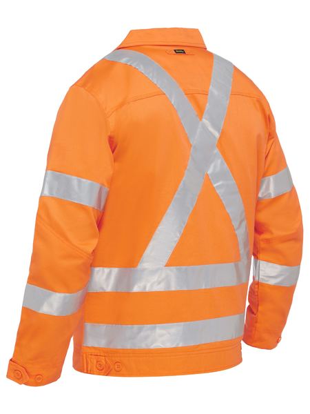 Bisley X Taped Hi Vis Drill Jacket With Liquid Repellent Finish (BJ6919XT)