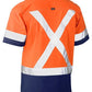 Bisley Flex & Move Two Tone Hi Vis Stretch Utility Shirt Short Sleeve (BS1177XT)
