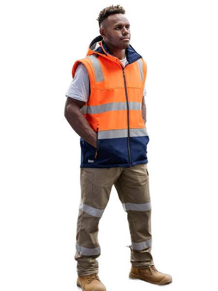 Bisley Taped Two Tone Hi Vis 3 In 1 Soft Shell Jacket (BJ6078T)