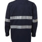 JB's 6HDNL Hi Vis (D+N) Long Sleeve 190g Shirt With Tape - Adults (6HDNL)
