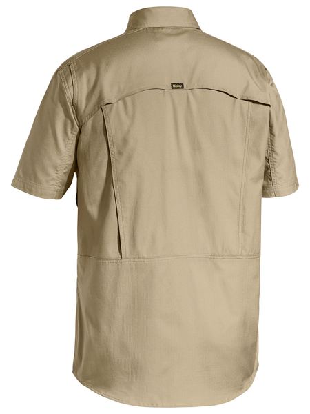 Bisley Mens X Airflow Ripstop Work Shirt Short Sleeve-(BS1414)