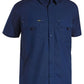 Bisley Mens X Airflow Ripstop Work Shirt Short Sleeve-(BS1414)