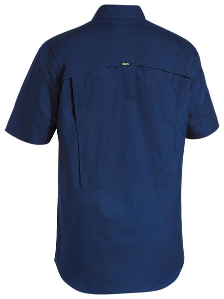 Bisley Mens X Airflow Ripstop Work Shirt Short Sleeve-(BS1414)