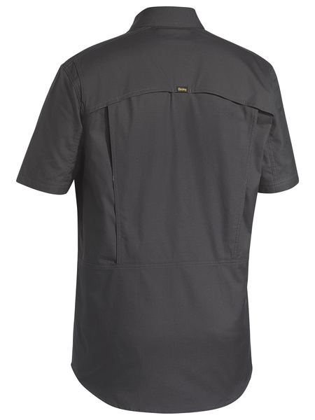 Bisley Mens X Airflow Ripstop Work Shirt Short Sleeve-(BS1414)