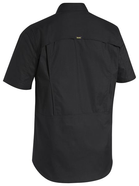 Bisley Mens X Airflow Ripstop Work Shirt Short Sleeve-(BS1414)