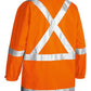 Bisley X Taped Hi Vis Rain Shell Jacket-(BJ6968T)