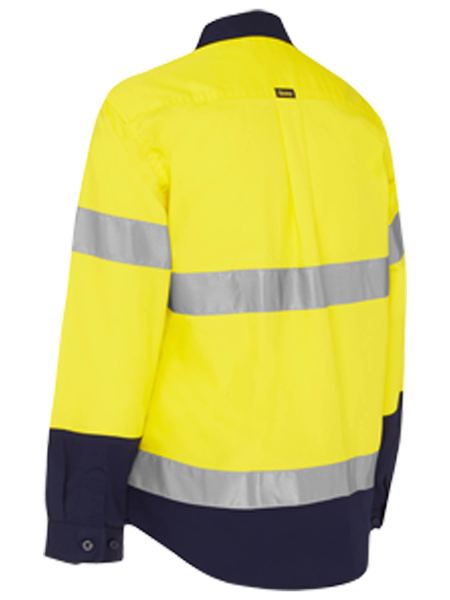 Bisley Women's Taped Hi Vis Maternity Drill Shirt (BLM6456T)