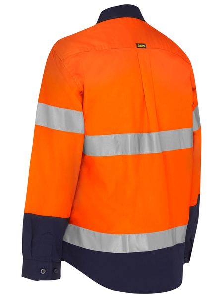 Bisley Women's Taped Hi Vis Maternity Drill Shirt (BLM6456T)