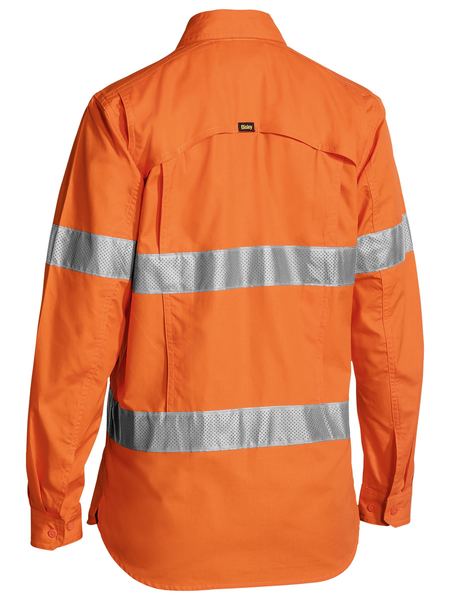 Bisley Womens 3m Taped Hi Vis X Airflowâ„¢ Ripstop Shirt-(BL6416T)