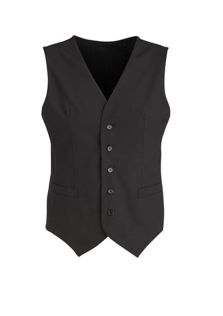Biz Corporates Mens Comfort Wool Stretch Peaked Vest with Knitted Back (94011)