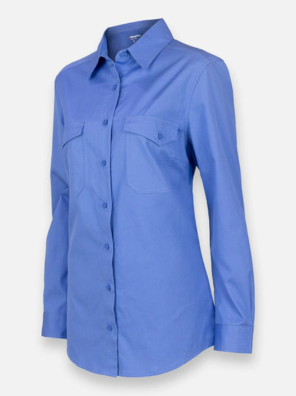 King Gee Women's Workcool 2 Long Sleeve Ripstop Work Shirt (K69880)