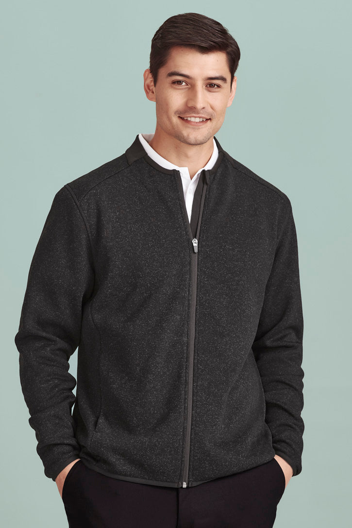 Biz Care Nova Mens Knit Jacket-(CO342MJ)