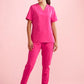Biz Care Womens Pink Jogger Scrub Pant (CSP241LL)