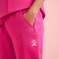 Biz Care Womens Pink Jogger Scrub Pant (CSP241LL)