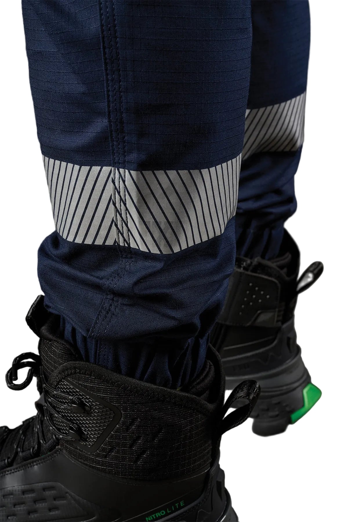FXD Workwear Reflective Cuffed Elastic Waist Stretch Ripstop Work Pant (WP12CT)