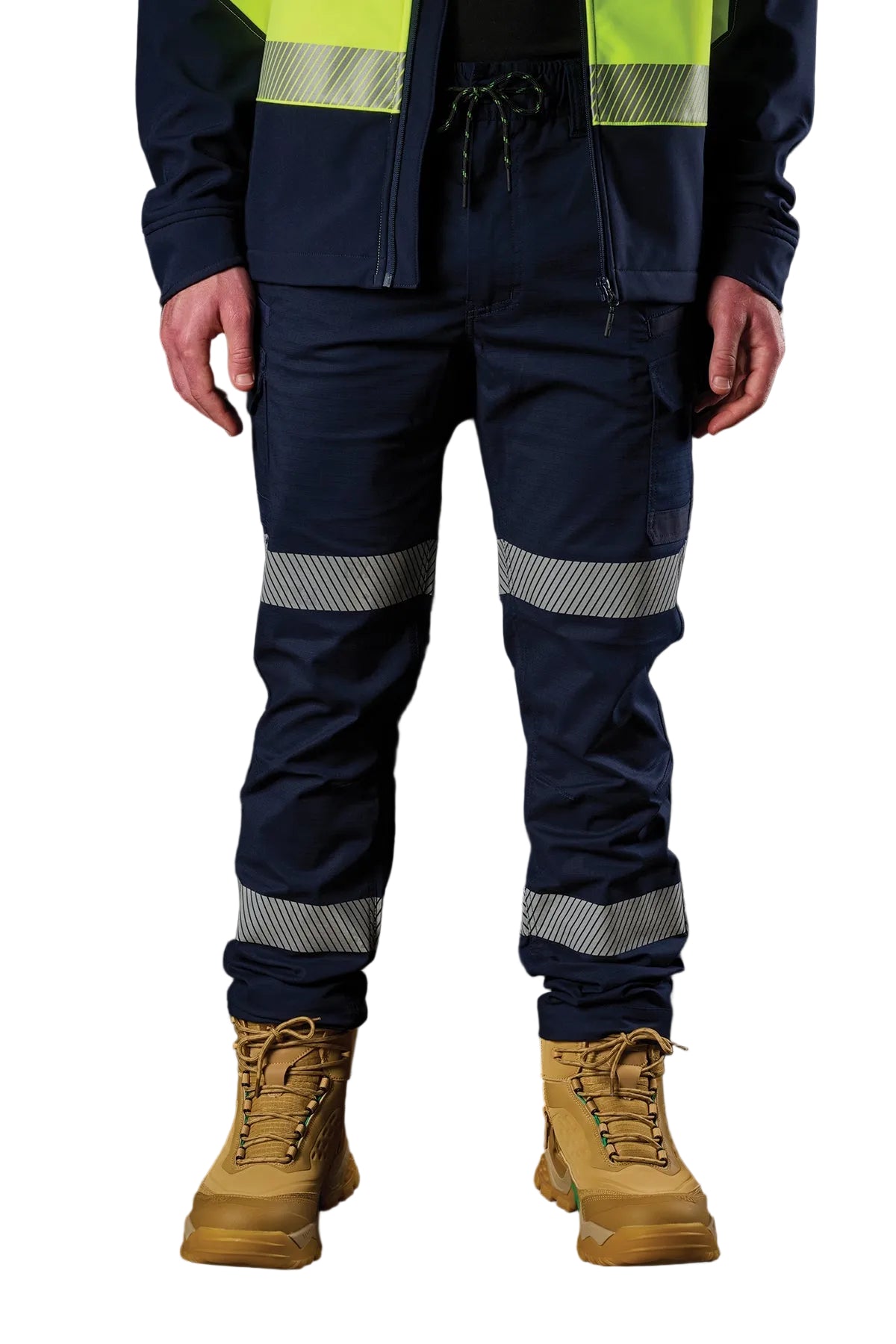 FXD Workwear Reflective Elastic Waist Stretch Ripstop Work Pant (WP12T)