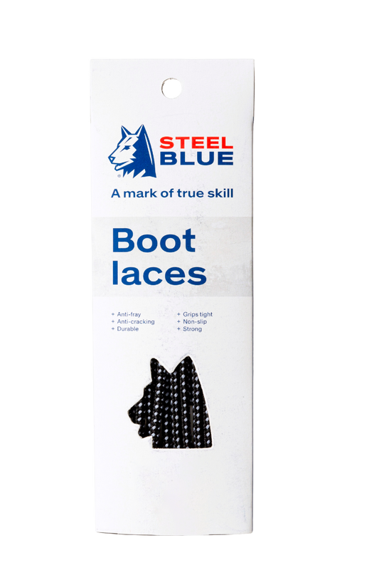 Steel Blue PK 10 Laces Retail Graphene