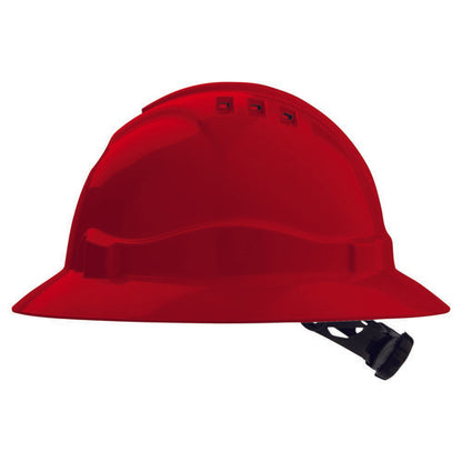 Pro ChoiceV6 Hard Hat Vented Full Brim Ratchet Harness-(HHV6FB)