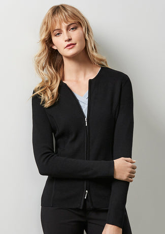 Biz Collection Womens 2 Way Zipper Cardigan (LC3505)