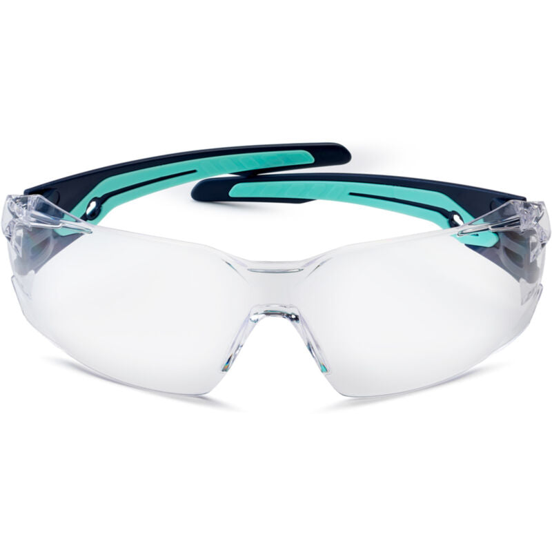 Bolle Safety SILEX Navy / Aqua Temples AS/AF Clear Lens (SILEXPSI)