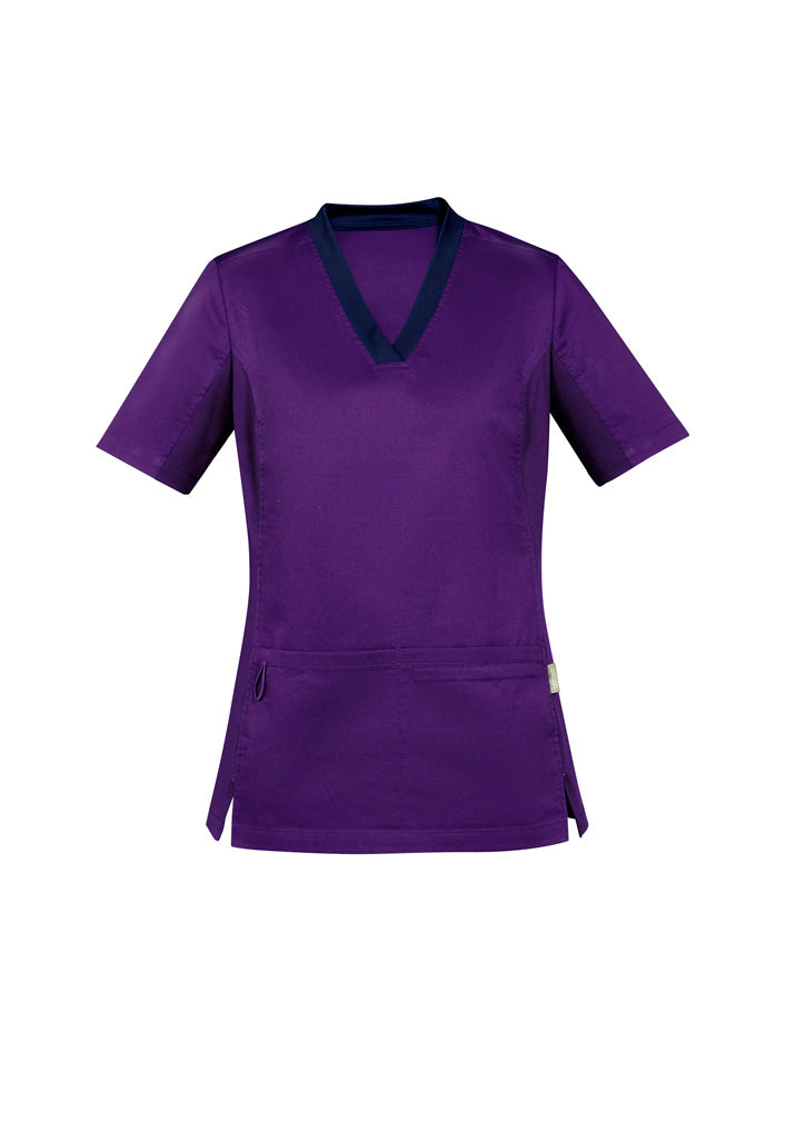 Biz Care Womens Riley V-neck Scrub Top (CST043LS)