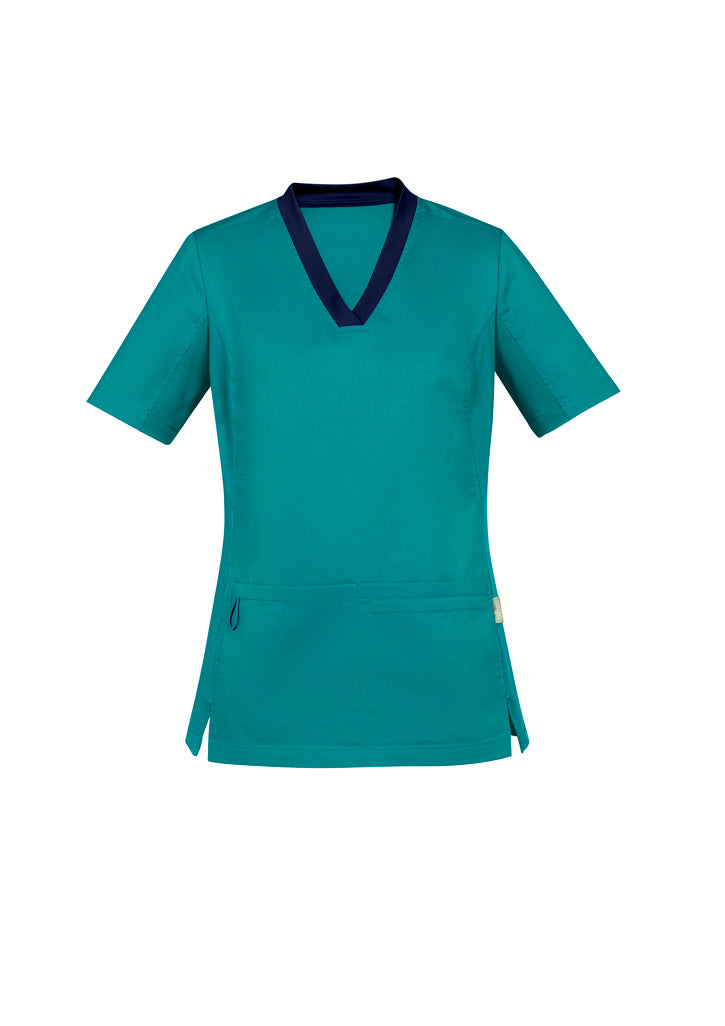 Biz Care Womens Riley V-neck Scrub Top (CST043LS)