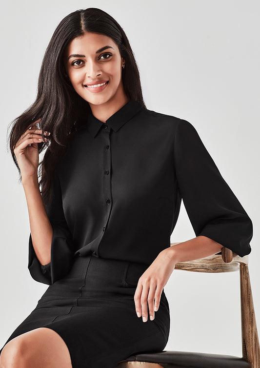 Biz Corporate Womens Lucy 3/4 Sleeve Blouse (RB965LT)