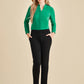 Biz Corporate Scuba Ponte Womens Mid-rise Pull on Pant (RGP304L)