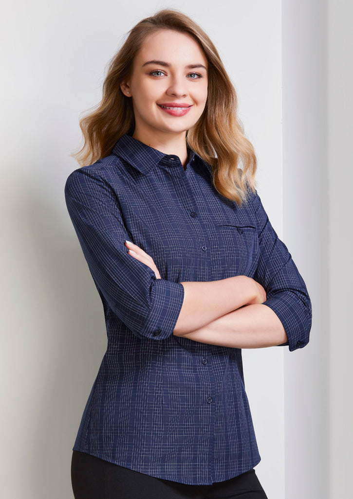 Biz Collection Womens Harper 3/4 Sleeve Shirt-(S820LT)