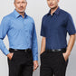 Biz Collection Mens Micro Check L/S Shirt (SH816)