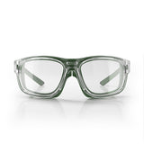 Safestyle Switches Clear/Green Frame Clear Lens Safety Glasses (SPSW1-0002)