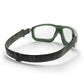 Safestyle Switches Clear/Green Frame Clear Lens Safety Glasses (SPSW1-0002)