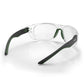 Safestyle Switches Clear/Green Frame Clear Lens Safety Glasses (SPSW1-0002)