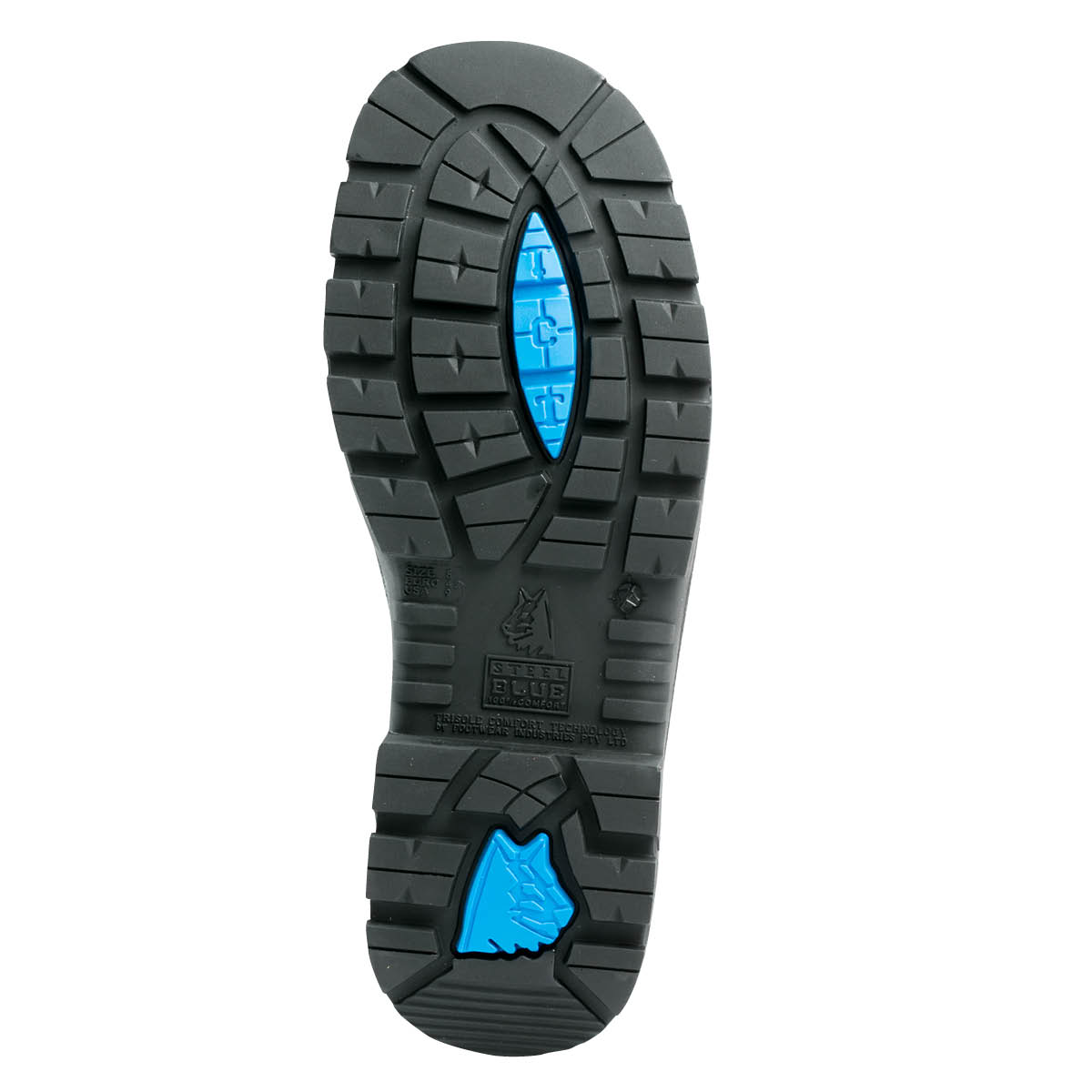 Steel Blue Argyle Zip Scuff Waterproof Boot (312639)