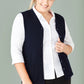 Biz Care Womens Button Front Knit Vest (CK961LV)