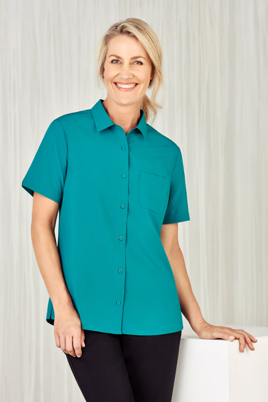 Biz Care Womens Florence Short Sleeve Shirt (CS947LS)