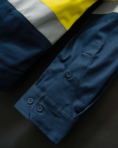 XDMG Workwear Tapped Long Sleeve Hi Vis Shirt (ULS-1T)