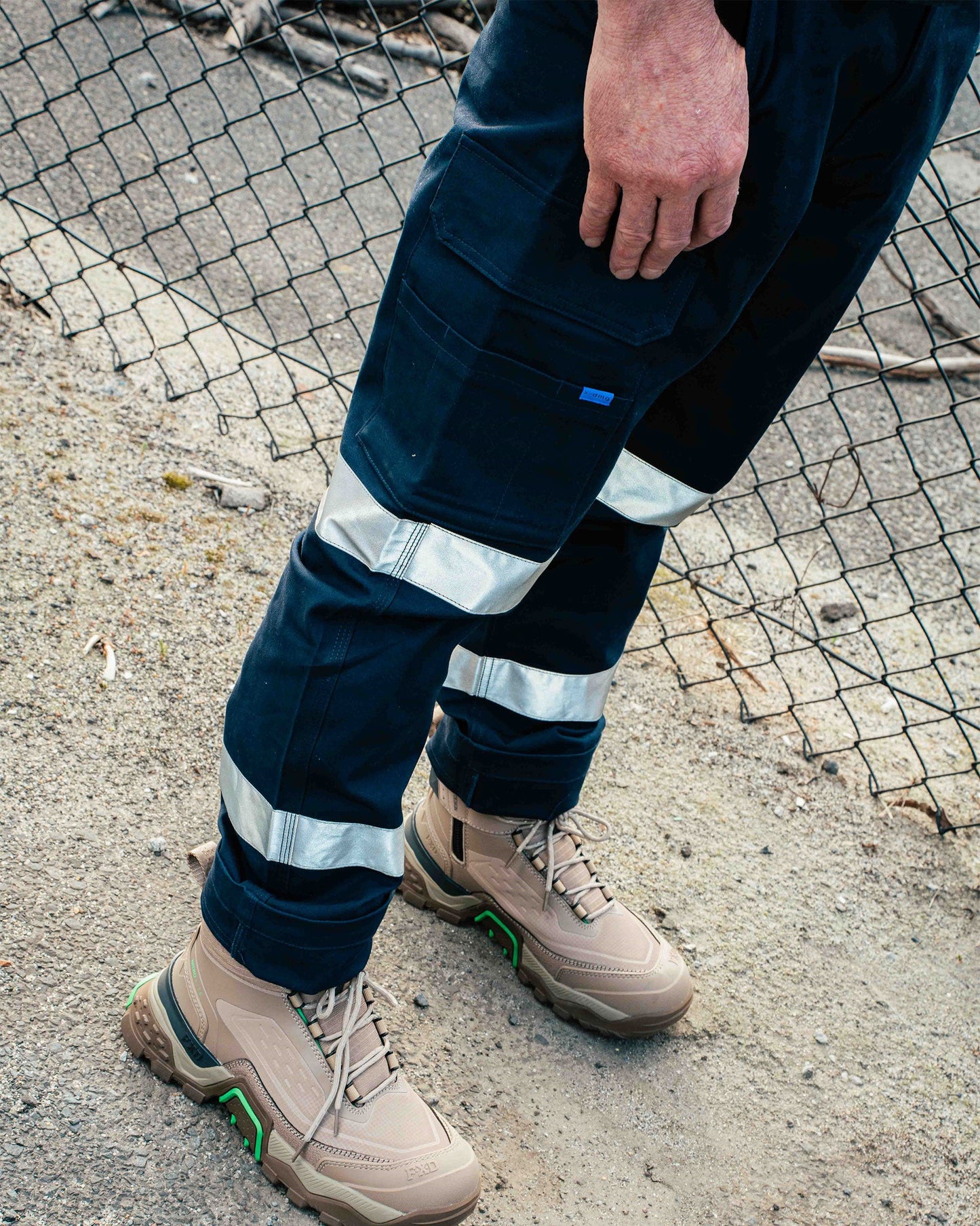 XDMG Workwear Elastic Waist Reflective Taped Cargo Pant (UP-2T)