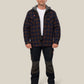 Hard Yakka Quilted Flannel Hooded Shacket (Y06690)
