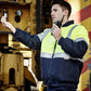 Syzmik Mens Hi Vis Quilted Flying Jacket (ZJ351