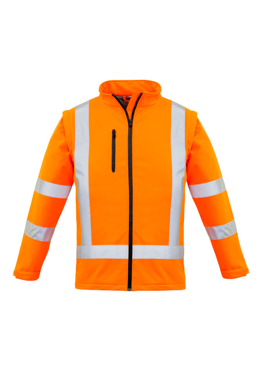 Syzmik Womens Hi Vis NSW Rail X Back 2 in 1 Softshell Jacket (ZJ770)